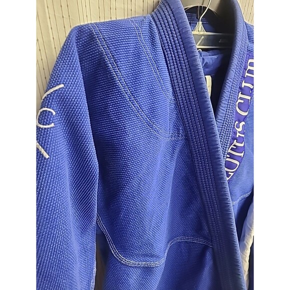 Size A1 BJJ Brazilian Jiu-Jitsu MMA Gi (uniform) Blue Travel Bag Gym Roll - Picture 3 of 11